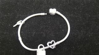 Pandora Silver Charm Bracelet 925 Silver 26.73g
